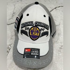 LSU 2007 National Football Champs baseball hat. Brand new with tags.
